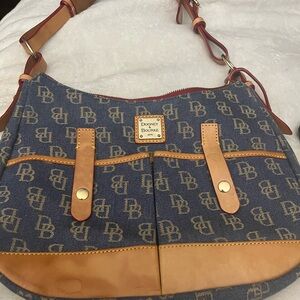 Dooney & Bourke Blue and Tan Women's Bag